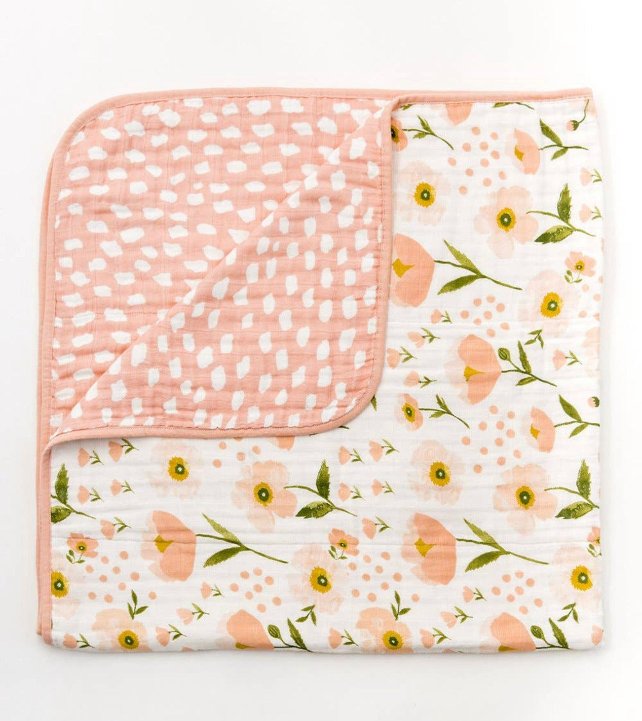 Edredón reversible Pretty Flowers- Clementine kids