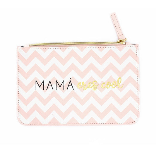 Neceser MAMÁ ERES COOL Blanco Rosa Negro y Dorado - DRAEGER