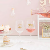 Copas de Vino Para Novios NOS QUEDAN MUCHOS SUEÑOS POR CUMPLIR, BRINDEMOS POR ELLOS, POR TI Y POR MI - Mr Wonderful