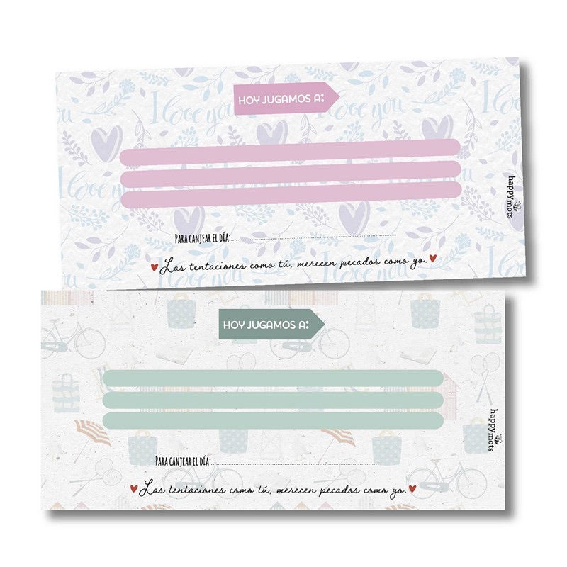 Talonario erótico - LAS TENTACIONES COMO TÚ MERECEN PECADOS COMO YO