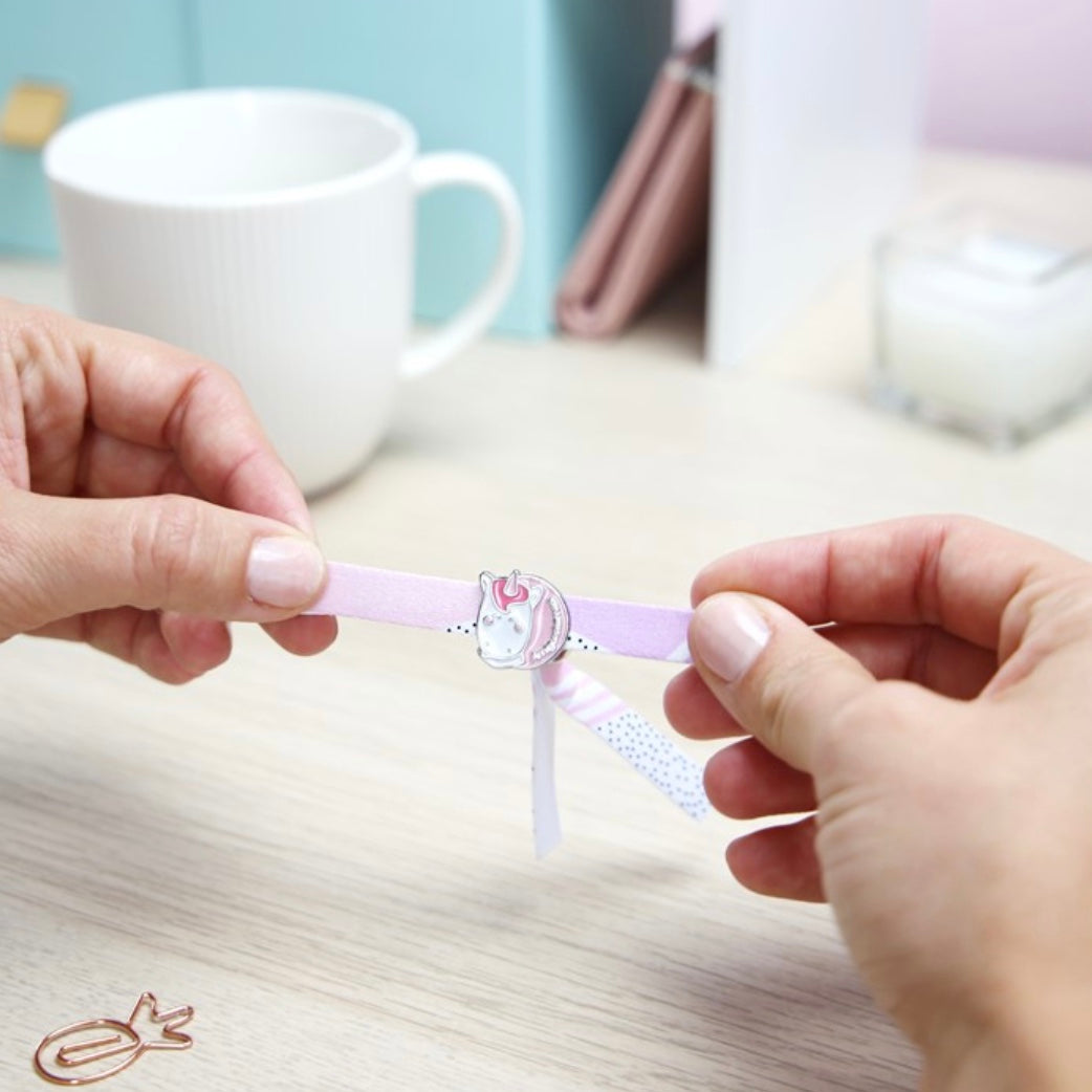 Pack de 2 Pulseras con Charm Gato y Unicornio CONTIGO MY FRIEND MUY A TOPE - Lovely Story