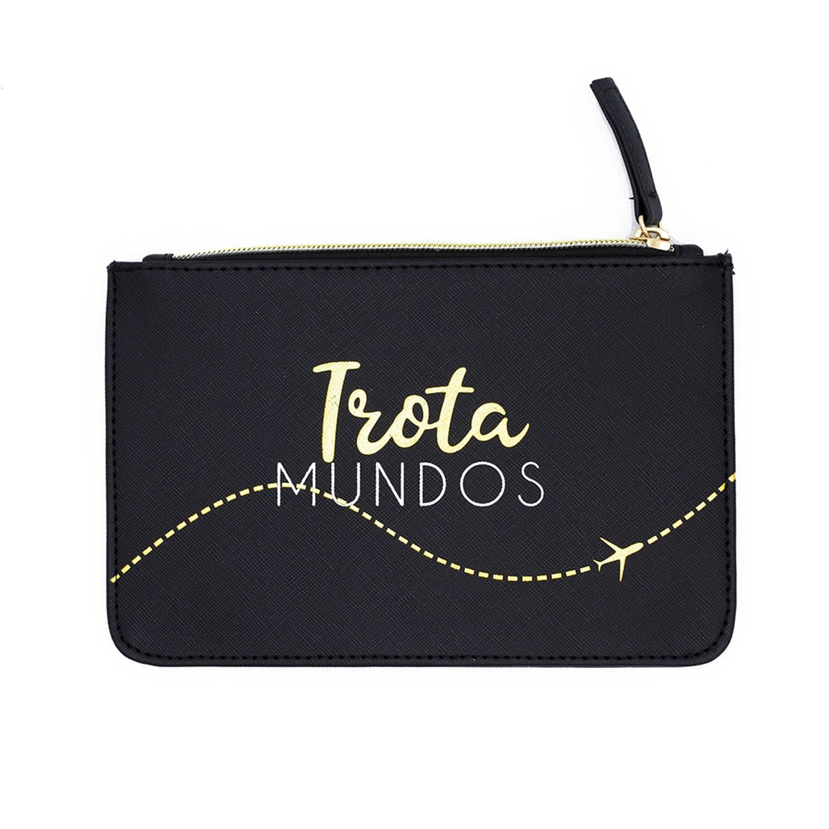 Neceser TROTA MUNDOS Blanco Negro y Dorado - DRAEGER