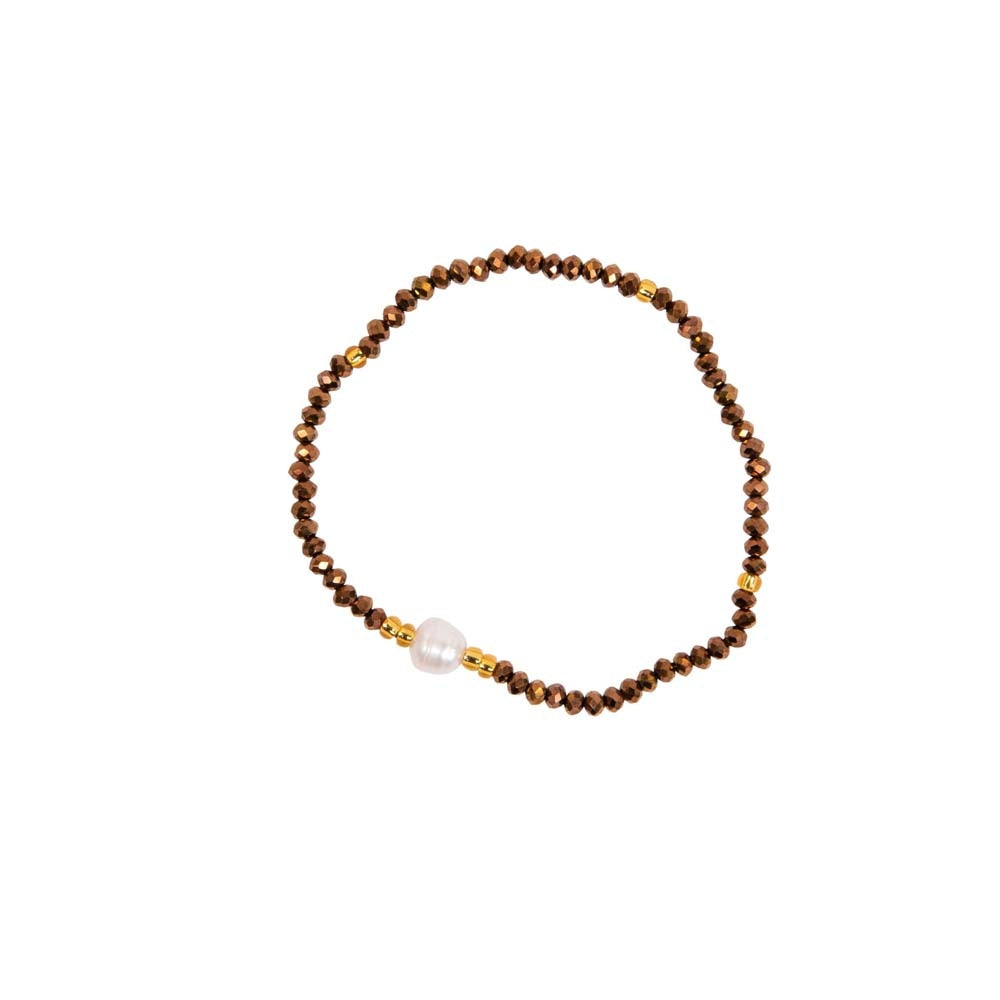 Pulsera MAJOIE Perlas Bronce - ARTEBENE