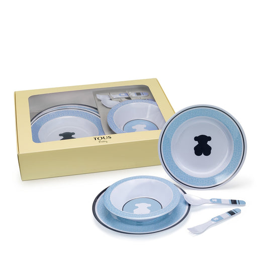 Vajilla de Bebé FEEDING Azul Celeste - Tous Baby