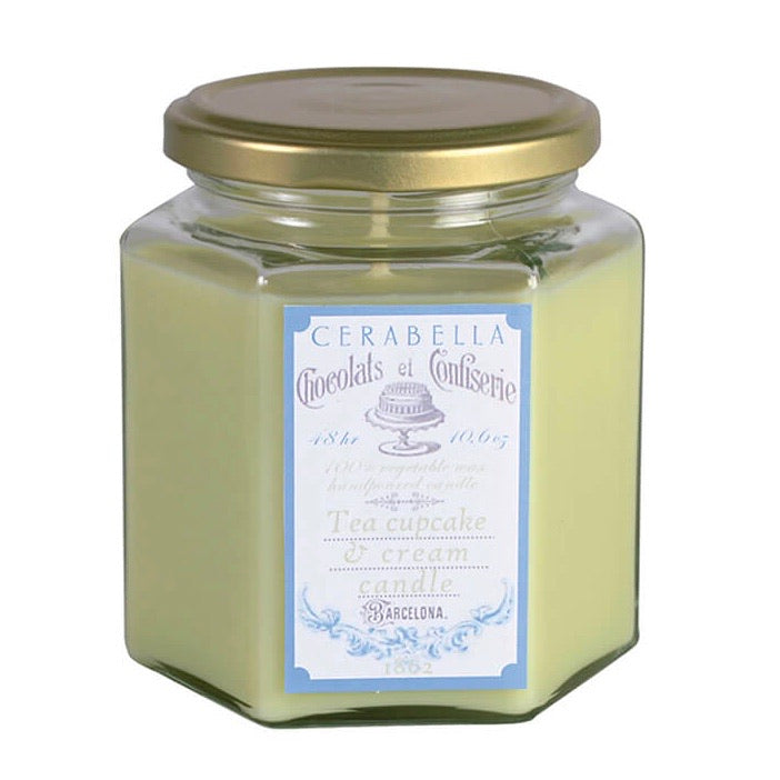 Vela Perfumada TEA CUPCAKE & CREAM 300gr - CERABELLA