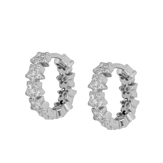 PENDIENTES SHINNY STAR- PLATA