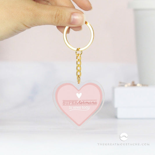 Llavero Metacrilato SÚPER HERMANA - The Great Moustache