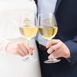 Copas de Vino Para Novios NOS QUEDAN MUCHOS SUEÑOS POR CUMPLIR, BRINDEMOS POR ELLOS, POR TI Y POR MI - Mr Wonderful