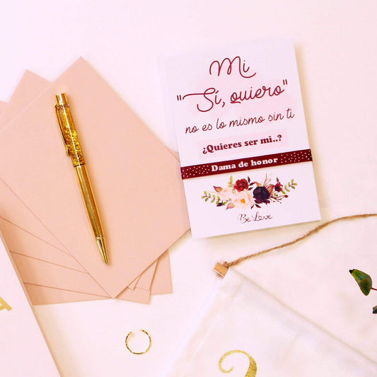 PULSERA TELA DAMA DE HONOR - Be Love