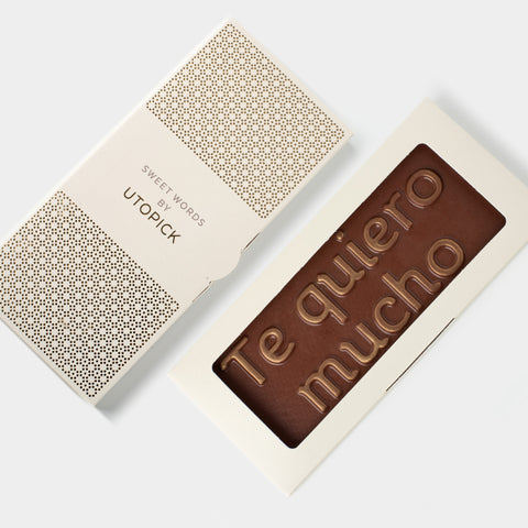 Tableta de Chocolate TE QUIERO MUCHO - UTOPICK