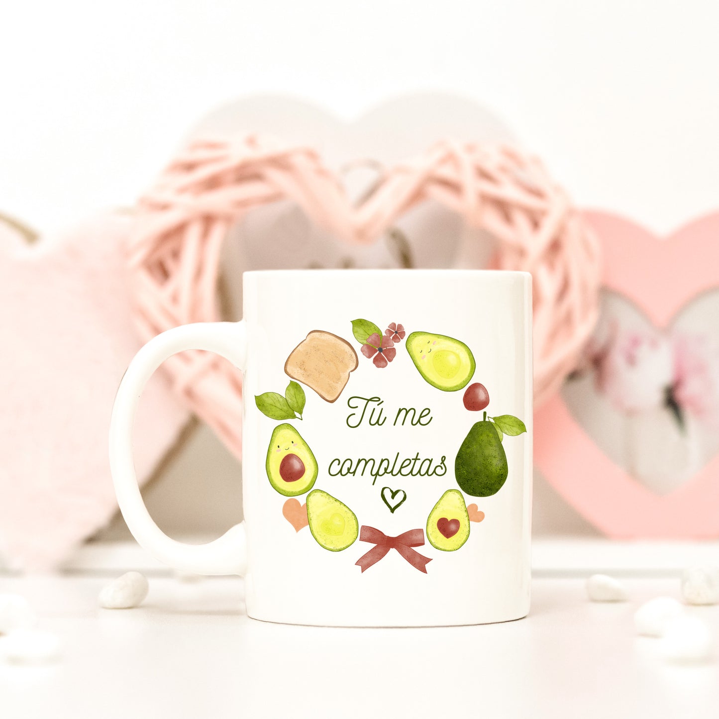 Taza aguacates “Tú me completas”