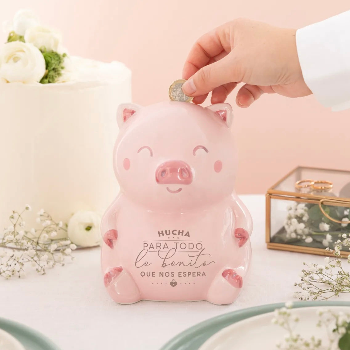 Hucha de Cerdito PARA TODO LO BUENO QUE NOS ESPERA - Mr. Wonderful