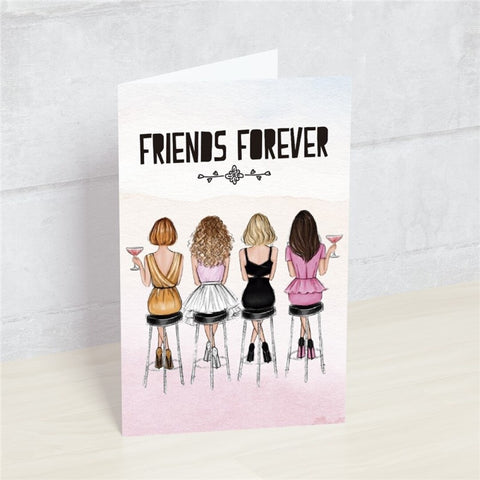 Postal - FRIENDS FOREVER (4 chicas)