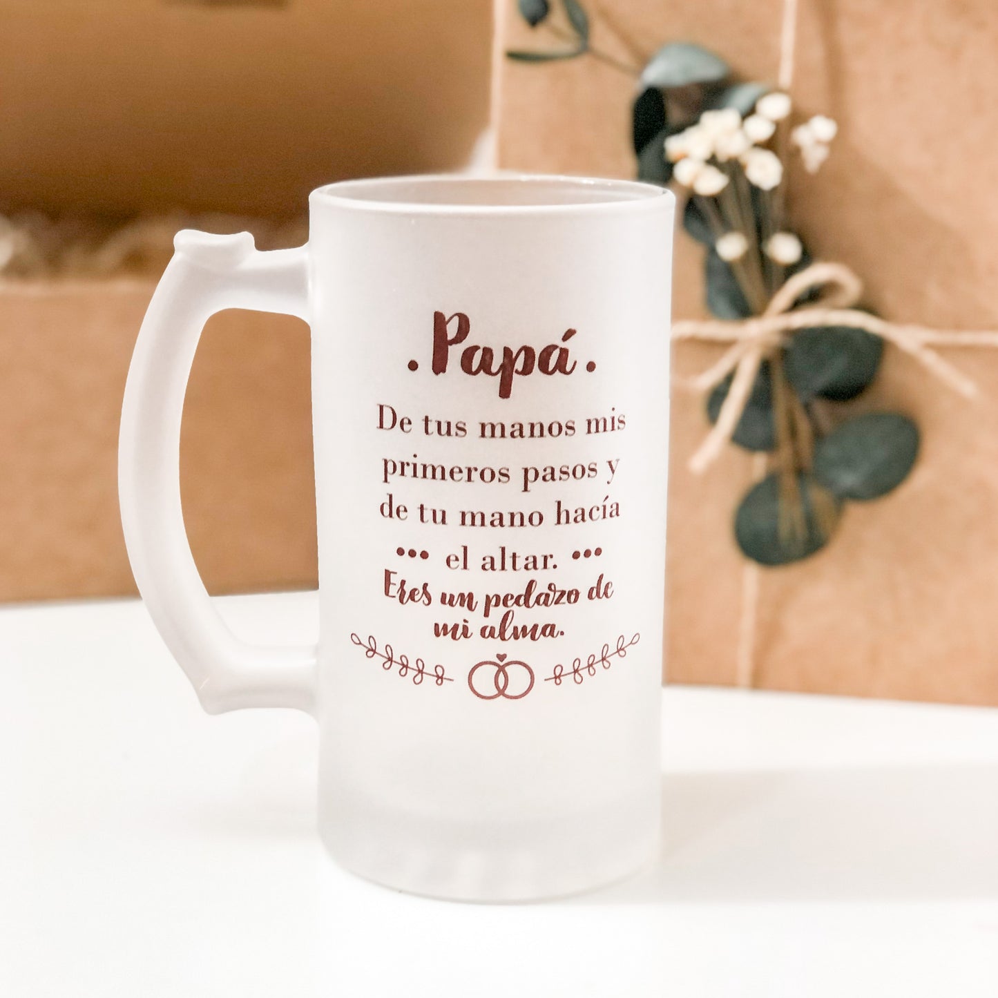 Jarra - Papá de tus manos mis primeros pasos y de tu brazo al altar. - Be Love