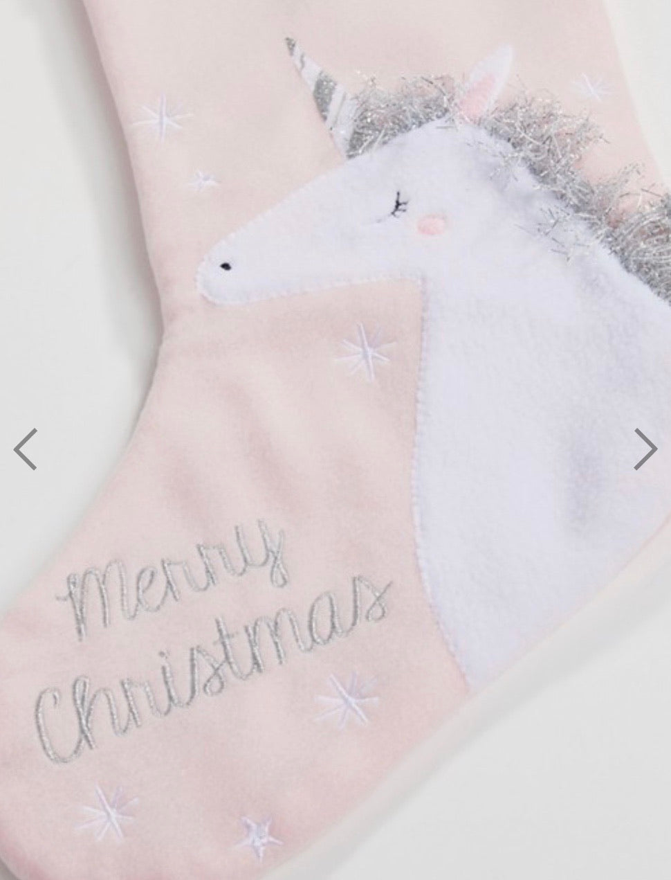 CALCETÍN NAVIDAD UNICORNIO GRANDE