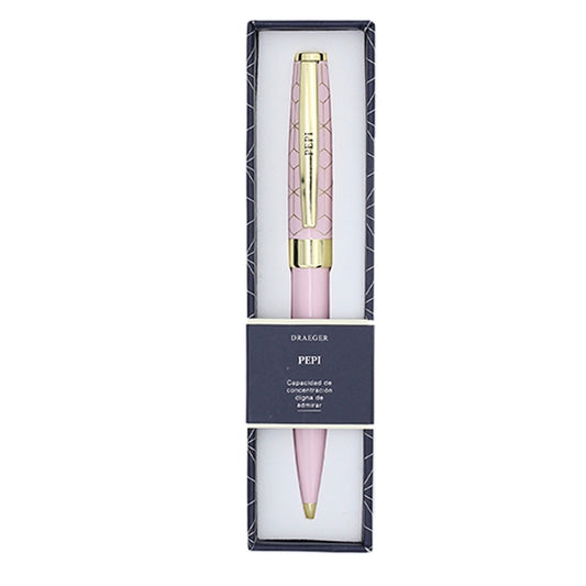 Bolígrafo PEPI Rosa y Dorado - DRAEGER