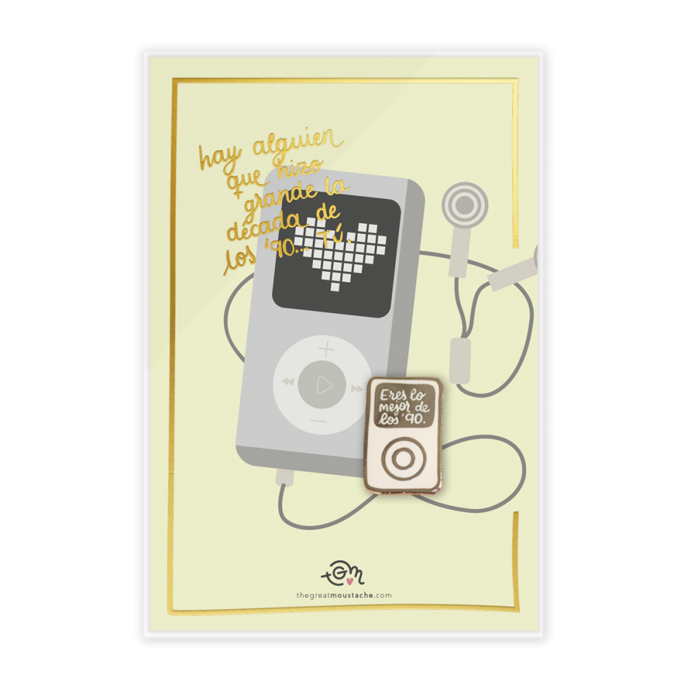 Tarjeta + Pin ERES LO MEJOR DE LOS 90’s - The Great Moustache