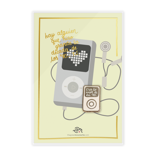 Tarjeta + Pin ERES LO MEJOR DE LOS 90’s - The Great Moustache