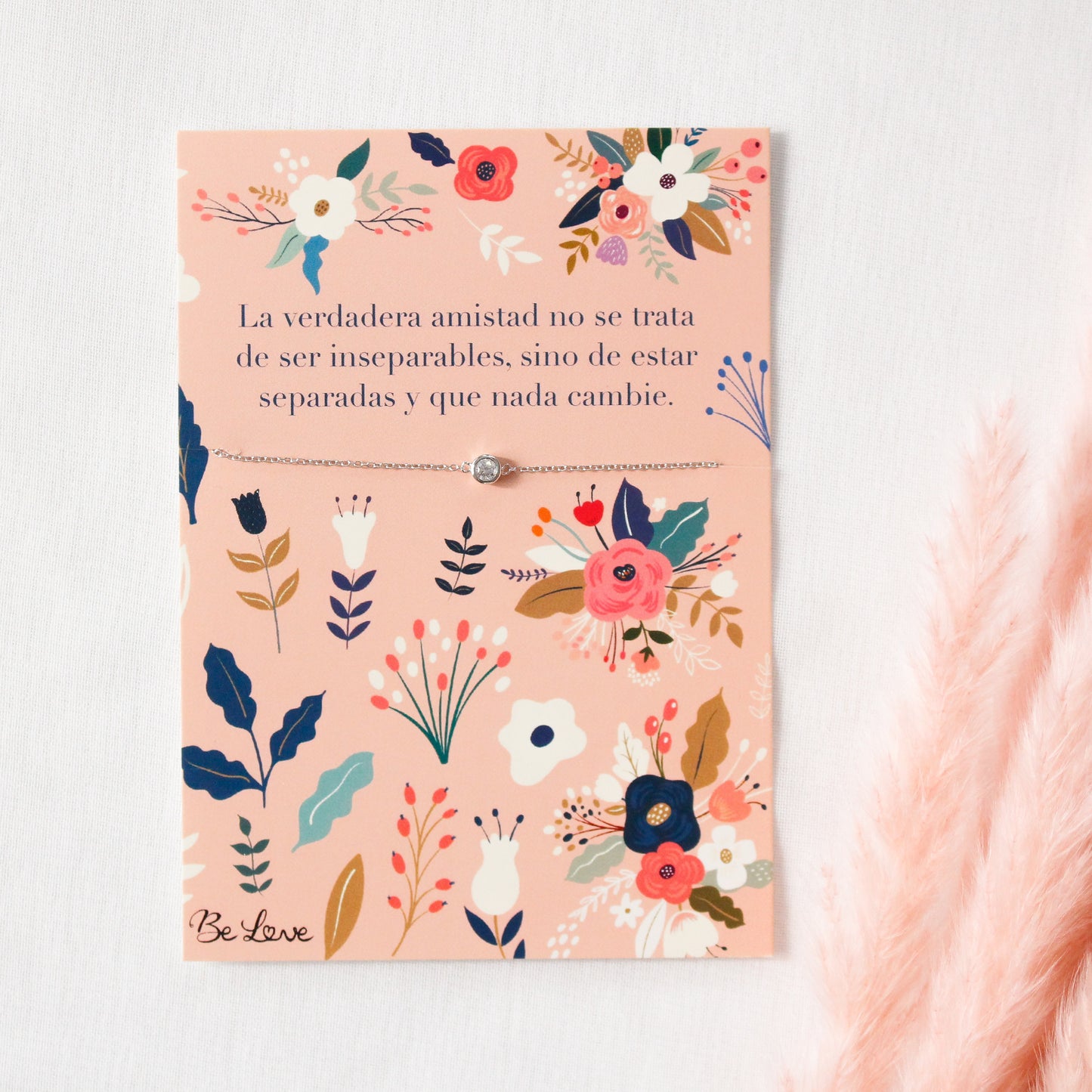 PULSERA “LA VERDADERA AMISTAD” Plata- Be Love