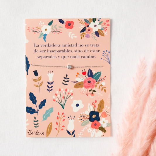 PULSERA “LA VERDADERA AMISTAD” Plata- Be Love