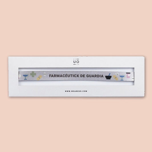 Pulsera de tela - FARMACÉUTICX DE GUARDIA - UO*