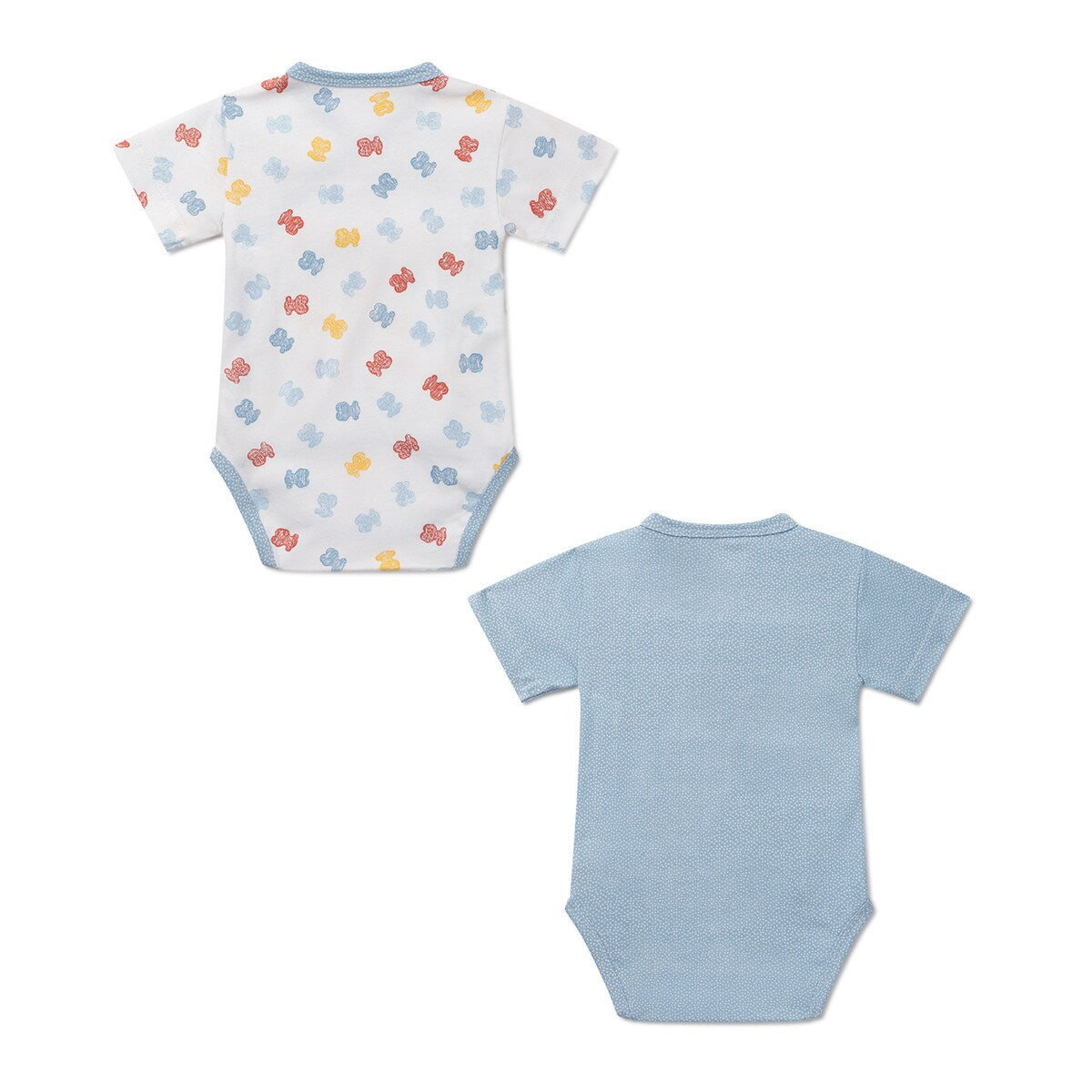 Pack de 2 Bodys Cruzados ART Azul Celeste - Tous Baby