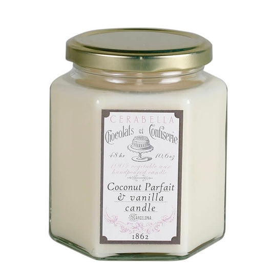 Vela Perfumada COCONUT & VANILLA 300gr - CERABELLA