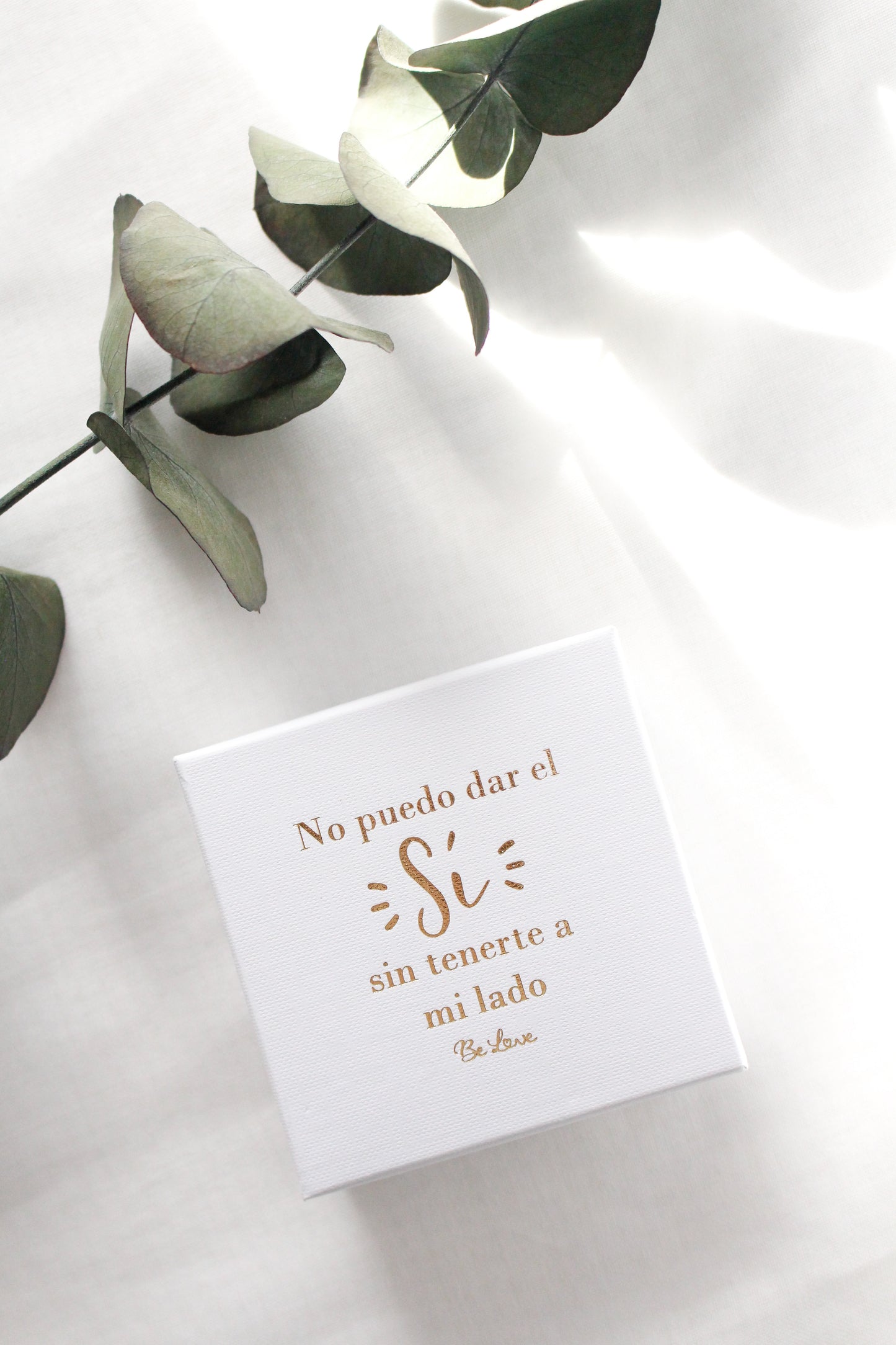 GARGANTILLA CON INICIAL DE PLATA “NO PUEDO DAR EL SÍ SIN TENERTE A MI LADO”- Be Love