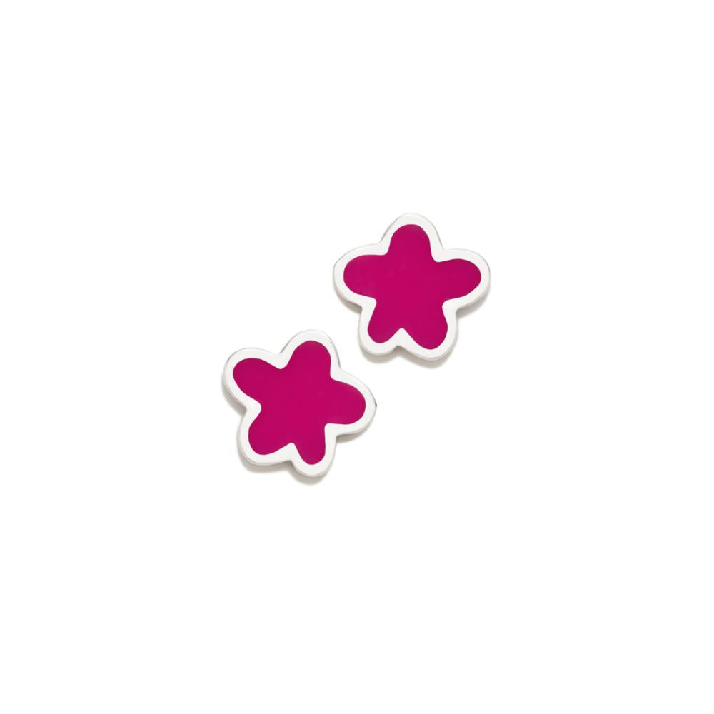 Pendientes SUPERAGATHA Flor Fucsia - AGATHA RUIZ DE LA PRADA