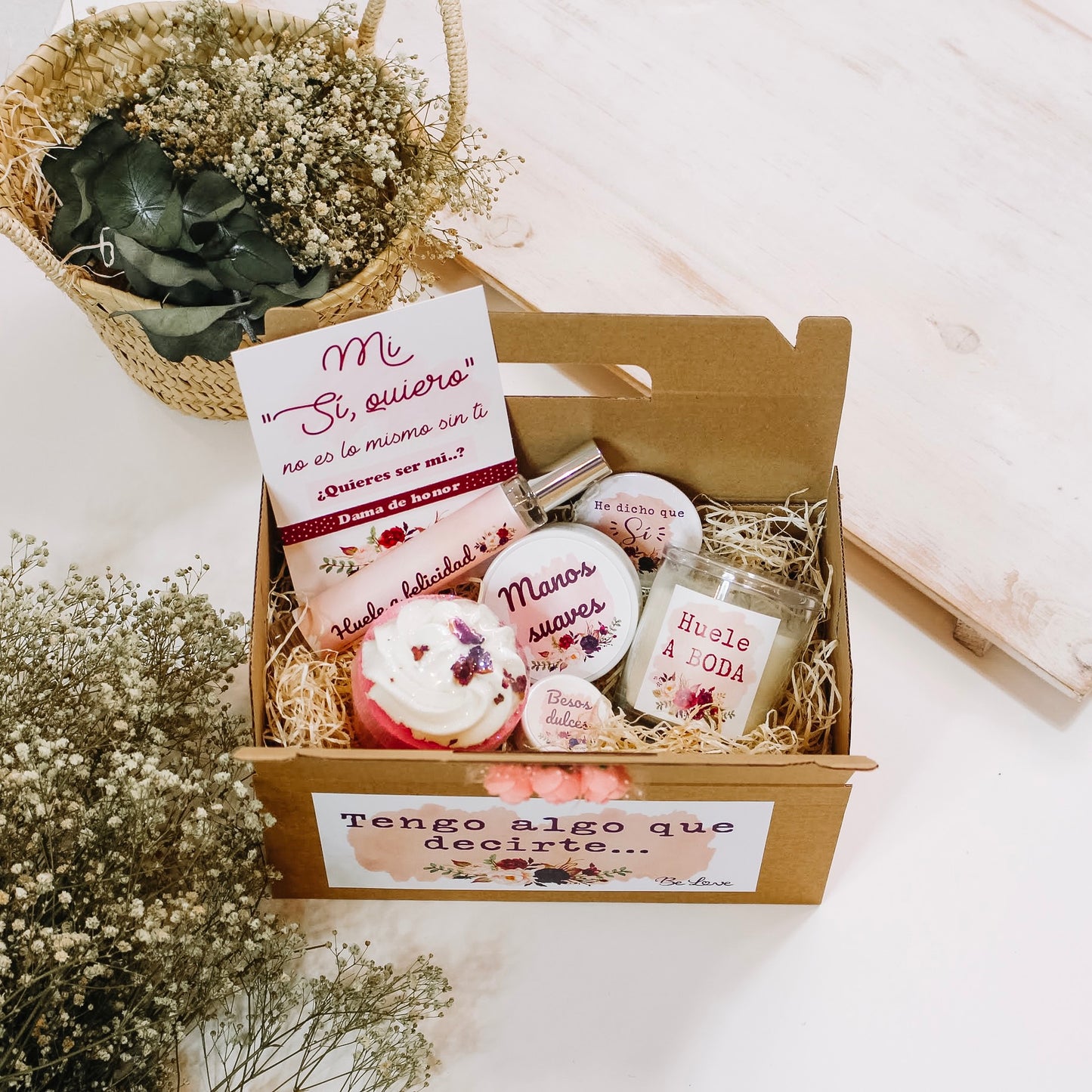 KIT “TENGO ALGO QUE DECIRTE...” DAMA DE HONOR-Be Love