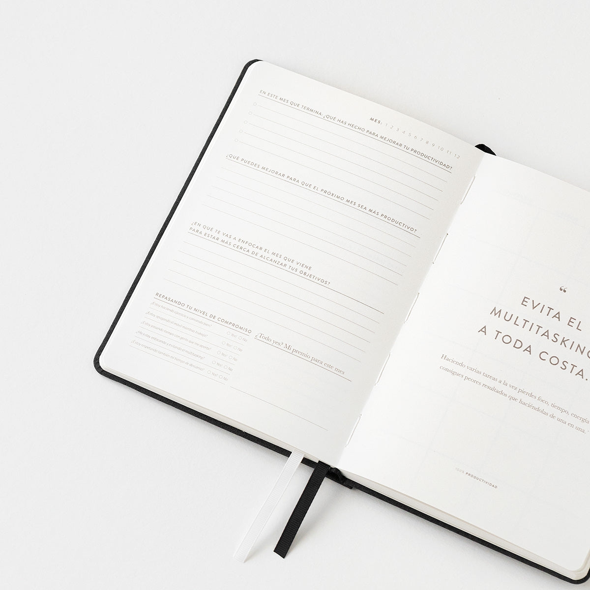 Agenda PRODUCTIVIDAD 100% Negro - CHARUCA