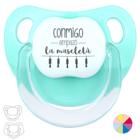 Chupete CONMIGO EMPEZÓ LA MASCLETÁ Varios Colores - Mi Pipo
