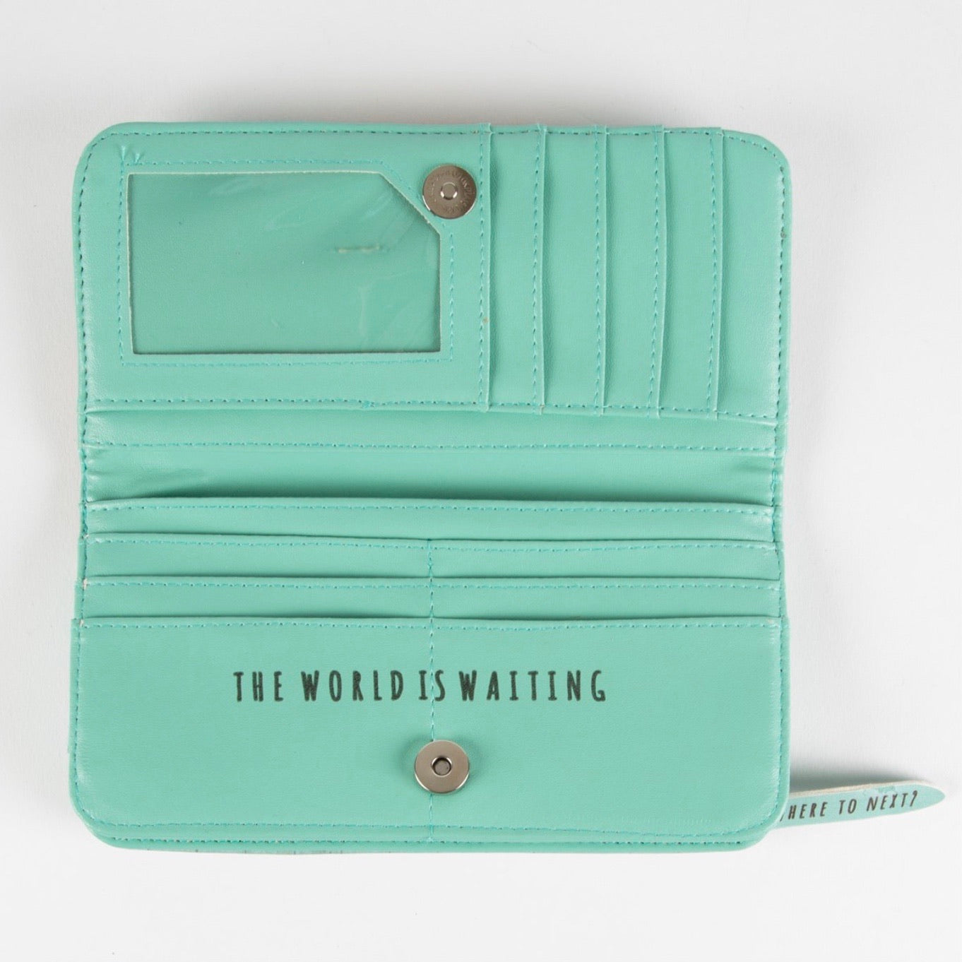 Cartera TAKE YOUR MONEY AND GO Vintage Map - Sass & Belle