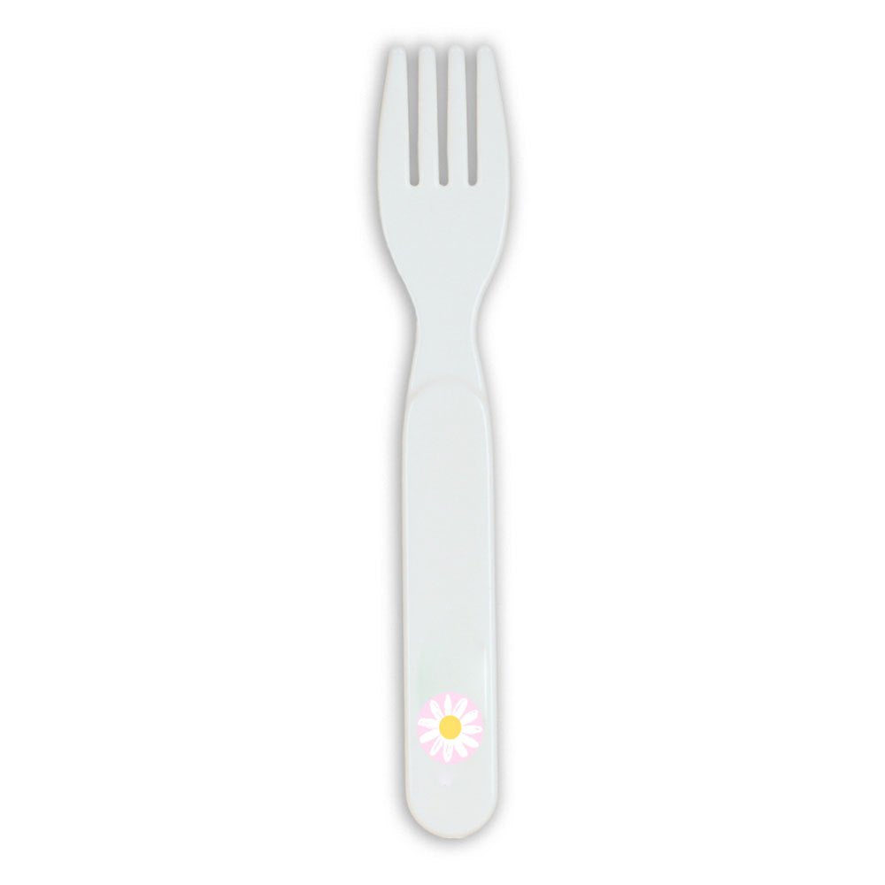 Set Platos y Cubiertos FLORES Preescolar - Safta