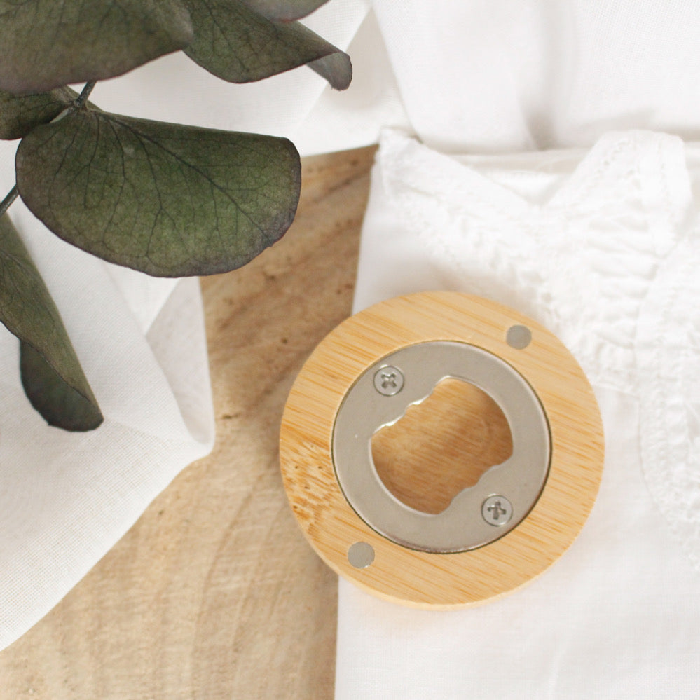 Abrebotellas, imán/abridor Madera Personalizado