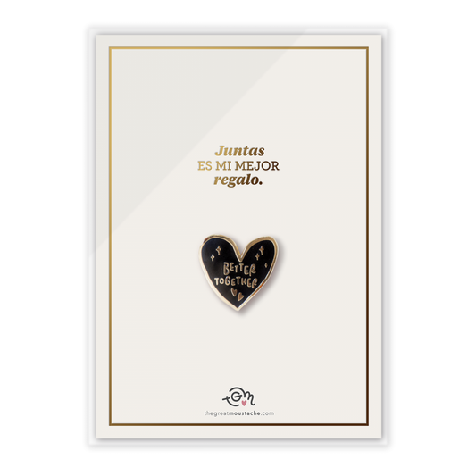 Tarjeta + Pin BETTER TOGETHER - The Great Moustache