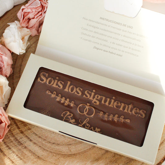 Tableta de Chocolate SOIS LOS SIGUIENTES - Edición Limitada Be Love & Utopick