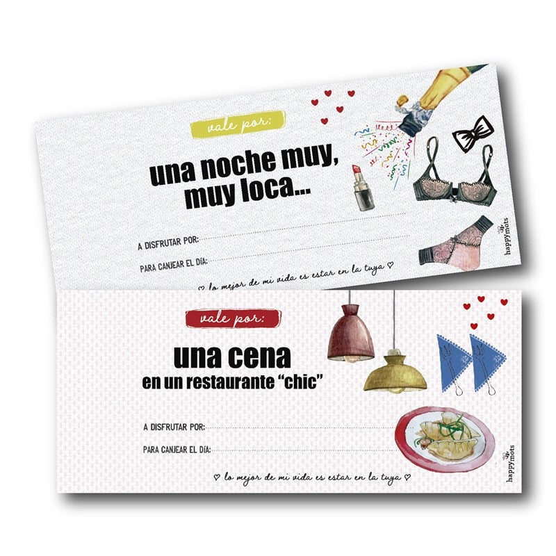 Talonario - TE QUIERO