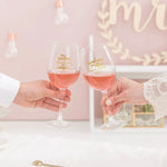 Copas de Vino Para Novios NOS QUEDAN MUCHOS SUEÑOS POR CUMPLIR, BRINDEMOS POR ELLOS, POR TI Y POR MI - Mr Wonderful