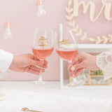 Copas de Vino Para Novios NOS QUEDAN MUCHOS SUEÑOS POR CUMPLIR, BRINDEMOS POR ELLOS, POR TI Y POR MI - Mr Wonderful