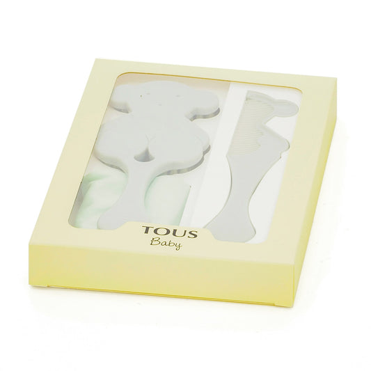 Set de Cepillo y Peine BEAUTY Gris - Tous Baby
