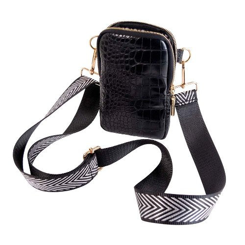 Bolsa para Móvil MAJOIE Kroko Negro - ARTEBENE