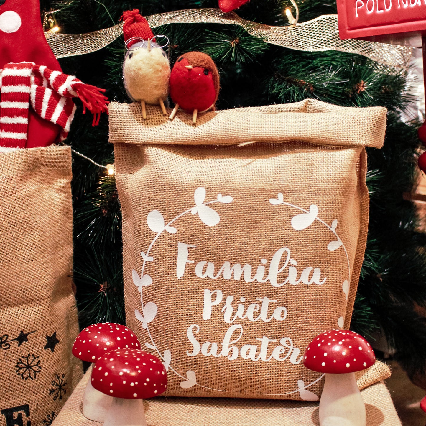 SACO DE YUTE PERSONALIZADO PEQUEÑO