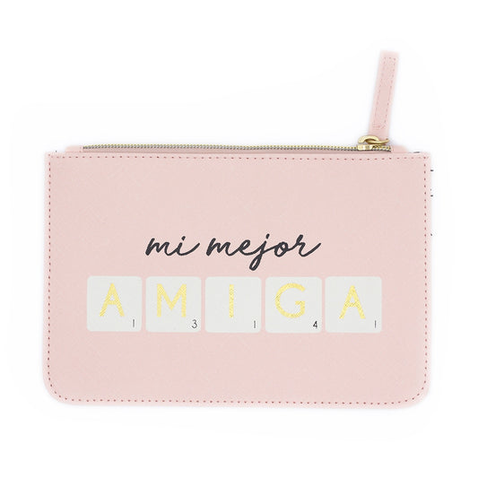 Neceser MI MEJOR AMIGA Rosa Beige Negro y Dorado- DRAEGER