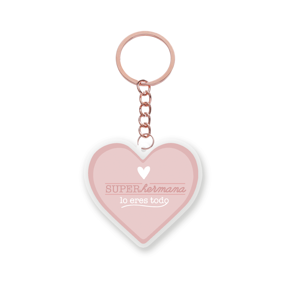 Llavero Metacrilato SÚPER HERMANA - The Great Moustache