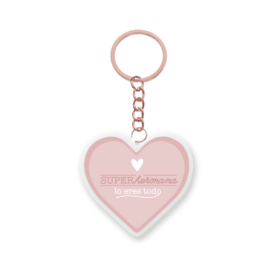 Llavero Metacrilato SÚPER HERMANA - The Great Moustache