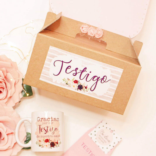 Kit TESTIGO Taza y Calcetín Rosa Be Love