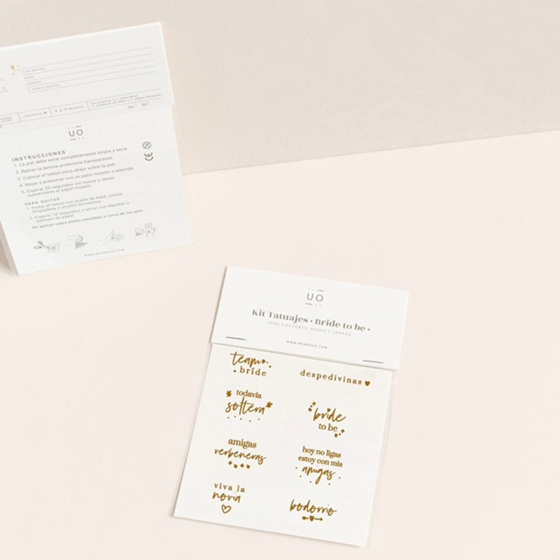 Kit Tatuajes BRIDE TO BE - UO*