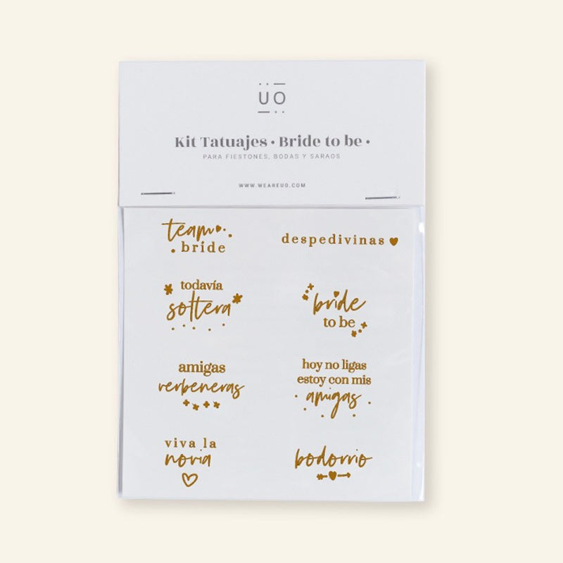 Kit Tatuajes BRIDE TO BE - UO*