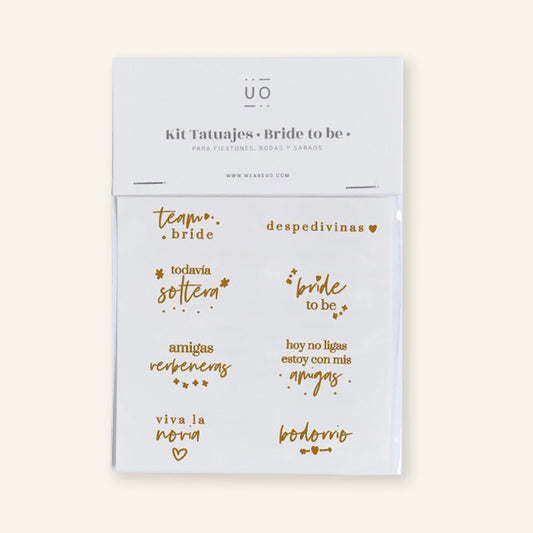 Kit Tatuajes BRIDE TO BE - UO*